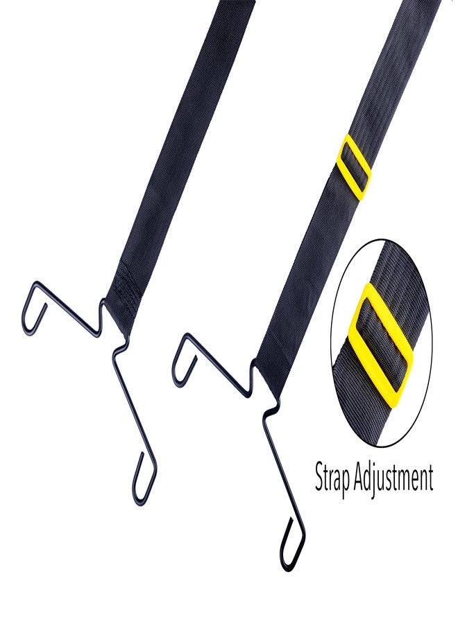 BOFFLE أرجوحة أطفال محمولة من بوفل للأطفال من عمر 0-3 سنوات - أرجوحة أطفال مناسبة للسفر مع حزام أمان قابل للتعديل وخطافات تعليق | مقعد أطفال داخلي/خارجي بدون أرجوحة شبكية | آمنة ومريحة - Image 2